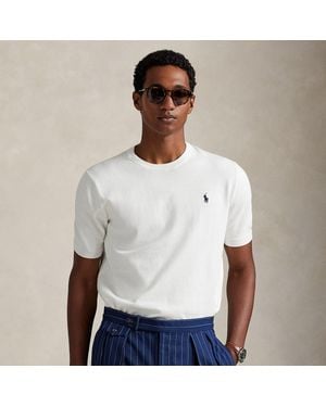 Polo Ralph Lauren Cotton Crewneck Short-Sleeve Jumper - White
