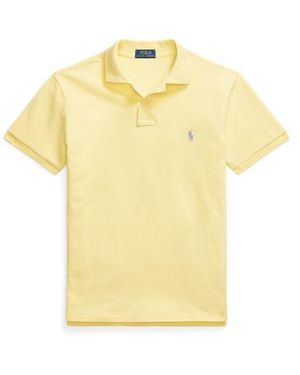 Polo Ralph Lauren Slim Fit Mesh Polo Shirt - Yellow