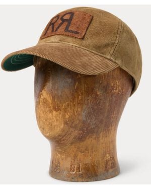 RRL Roughout Suede Trucker Cap - Brown