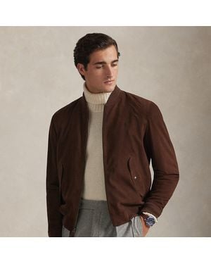 Polo Ralph Lauren Suede Flight Jacket - Brown