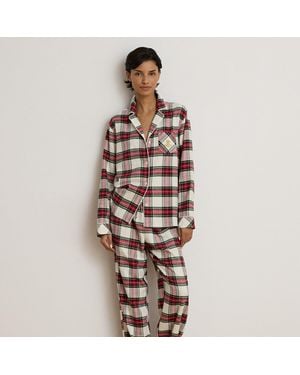 Ralph Lauren Plaid Brushed Twill Sleep Set - Brown