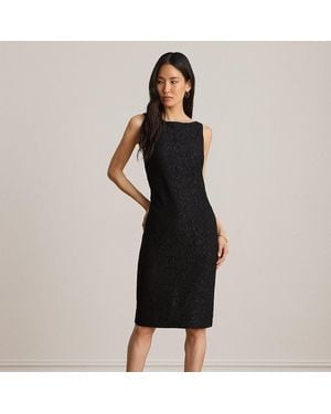 Ralph Lauren Lace Sleeveless Cocktail Dress - Black