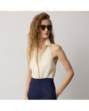 Ralph Lauren Eldred Linen Top - Natural