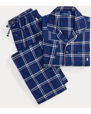 Polo Ralph Lauren Pigiama scozzese in flanella - Verde