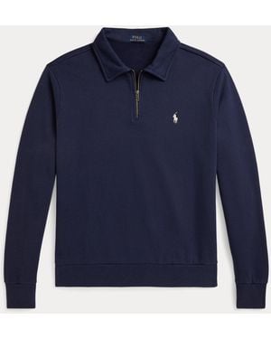 Polo Ralph Lauren Loopback Fleece Collared Sweatshirt - Blue
