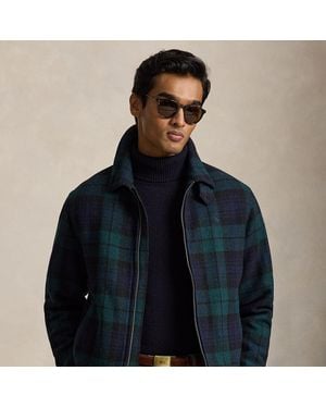 Ralph Lauren The Langdon Plaid Tweed Jacket - Blue