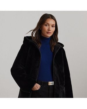 Ralph Lauren Reversible Faux-suede & Faux-fur Coat - Blue