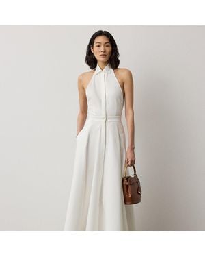 Ralph Lauren Eldred Cotton Piqué Day Dress - White