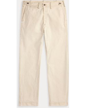 RRL Engineer Fit Canvas Carpenter Trouser - Natural