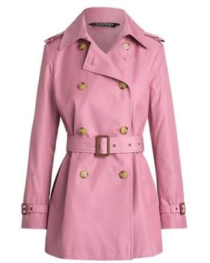 Ralph Lauren Double-breasted Cotton-blend Trench Coat - Pink