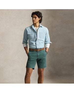 Polo Ralph Lauren 23 Cm Stretch Straight Fit Chino Short - Green