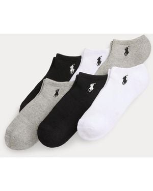 Polo Ralph Lauren Cushioned Mesh Ankle Sock 6-Pack - Black