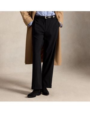 Polo Ralph Lauren Stretch-Wool Relaxed Straight Trouser - Black
