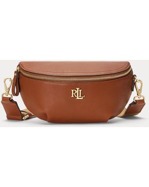Ralph Lauren Leather Marcy Belt Bag - Red