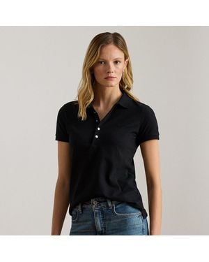 Ralph Lauren Piqué-Poloshirt - Schwarz