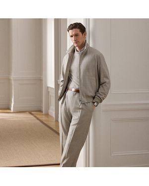 Ralph Lauren Gregory Hand-Tailored Wool Trouser - Brown