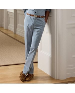 Ralph Lauren Hand-Tailored Garment-Dyed Chino Trouser - Blue