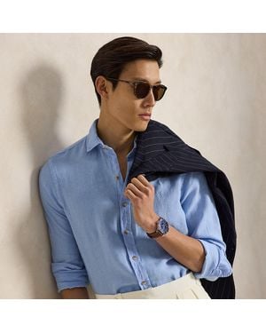 Polo Ralph Lauren Custom Fit Linen Shirt - Blue