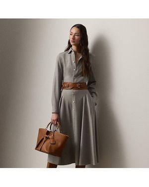 Ralph Lauren Safford Wollen Jurk - Grijs