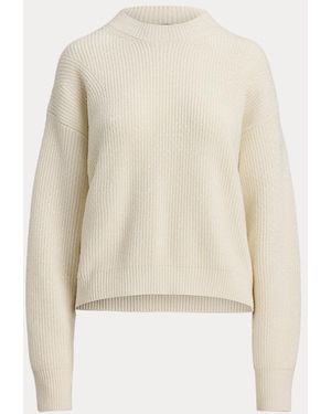 Ralph Lauren Embellished Cashmere Crewneck Jumper - Natural