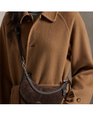 Polo Ralph Lauren Polo Id Suede Mini Chain Bag - Black