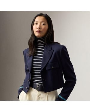 Ralph Lauren Nell Wool-Blend Gabardine Jacket - Blue