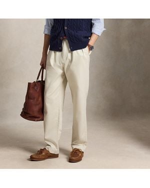 Polo Ralph Lauren Whitman Relaxed Fit Pleated Trouser - Natural