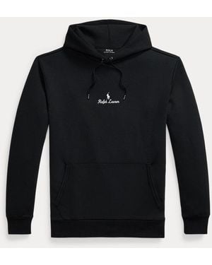 Polo Ralph Lauren Logo Double-Knit Hoodie - Blue