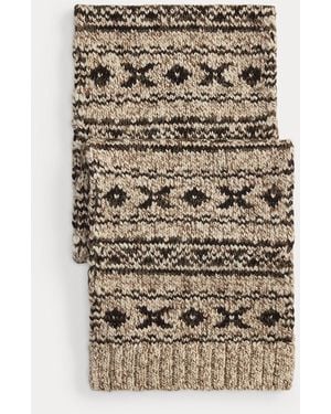 RRL Fair Isle Wool-Blend Scarf - Natural
