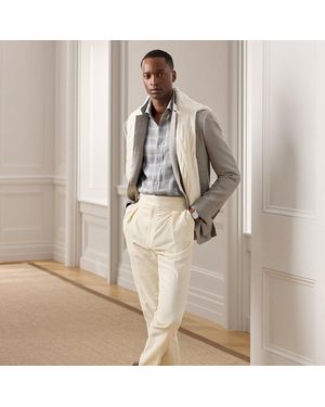 Ralph Lauren Hand-Tailored Corduroy Trousers - Natural