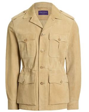 Ralph Lauren Giacca in camoscio confezionata a mano - Neutro