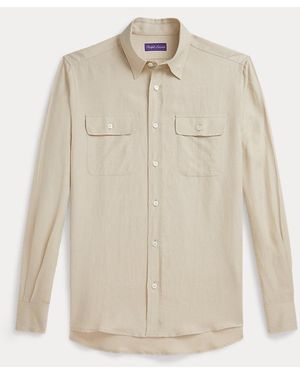 Ralph Lauren Silk-Linen Shirt - White