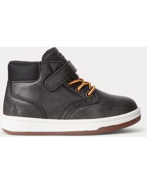 Polo Ralph Lauren Ralph Lauren Boy's Polo Court High-Top Ps Sneaker - Black
