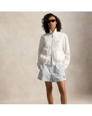 Polo Ralph Lauren Baumwollshorts Wimbledon Mit Streifen - Weiß