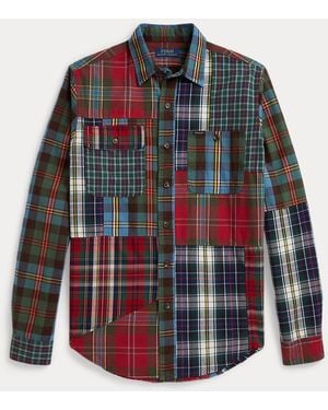 Polo Ralph Lauren Classic Fit Patchwork Plaid Oxford Shirt - Multicolour