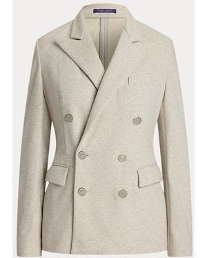 Ralph Lauren Baumwoll-Kaschmir-Fleecejacke Camden - Natur