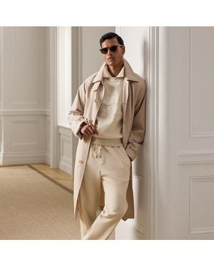 Ralph Lauren Ralph Lauren Hand-Tailored Wool-Blend Balmacaan Coat - Natural