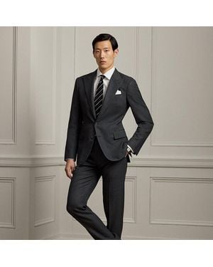 Ralph Lauren Gregory Hand-Tailored Birdseye Suit - Black