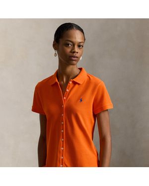 Polo Ralph Lauren Buttoned-Placket Polo Shirt - Orange