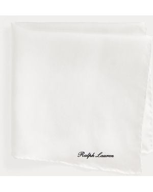 Ralph Lauren Einstecktuch Aus Seide - Weiß