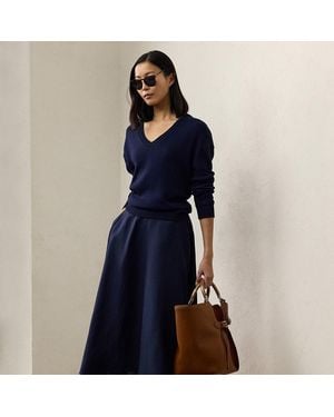 Ralph Lauren Erica Linen Skirt - Blue