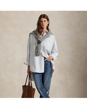 Ralph Lauren Camicia in Oxford di cotone Big-Fit - Grigio