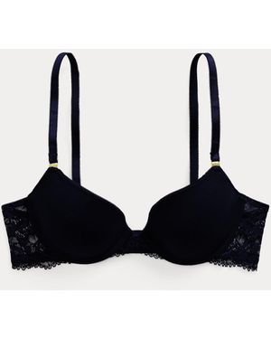 Ralph Lauren Lace T-Shirt Demi Bra - Black