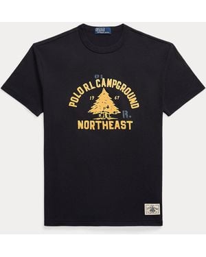 Ralph Lauren Classic Fit Jersey Graphic T-Shirt - Black