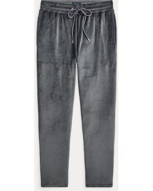 Polo Ralph Lauren Plush Velour Pajama Pant - Gray