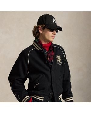 Polo Ralph Lauren Bullion-Patch Wool-Blend Jacket - Black