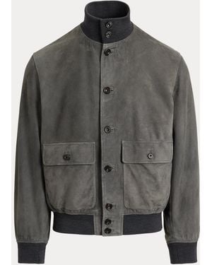 Ralph Lauren Suede Jacket - Grey
