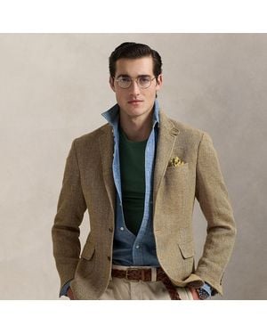 Ralph Lauren Polo Tailored Herringbone Sport Coat - Natural