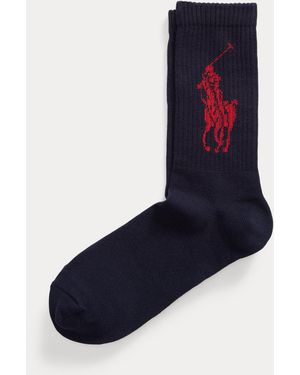 Polo Ralph Lauren Big Pony Crew-Socken - Blau