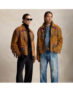 Polo Ralph Lauren Ralph Lauren Prl X Tópa Standing Sage Fringe Jacket - Brown